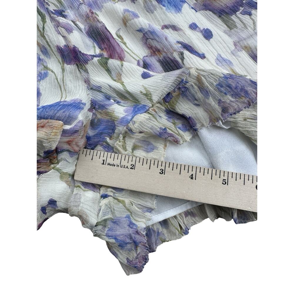 Zimmermann Tama Iris Silk Playsuit Romper Floral Ruffle Button Front No Belt 3 - Picture 4 of 13